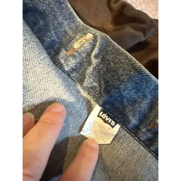 Levi’s 70507 Denim Trucker Jacket Indian Biker Patch Y2K Size M